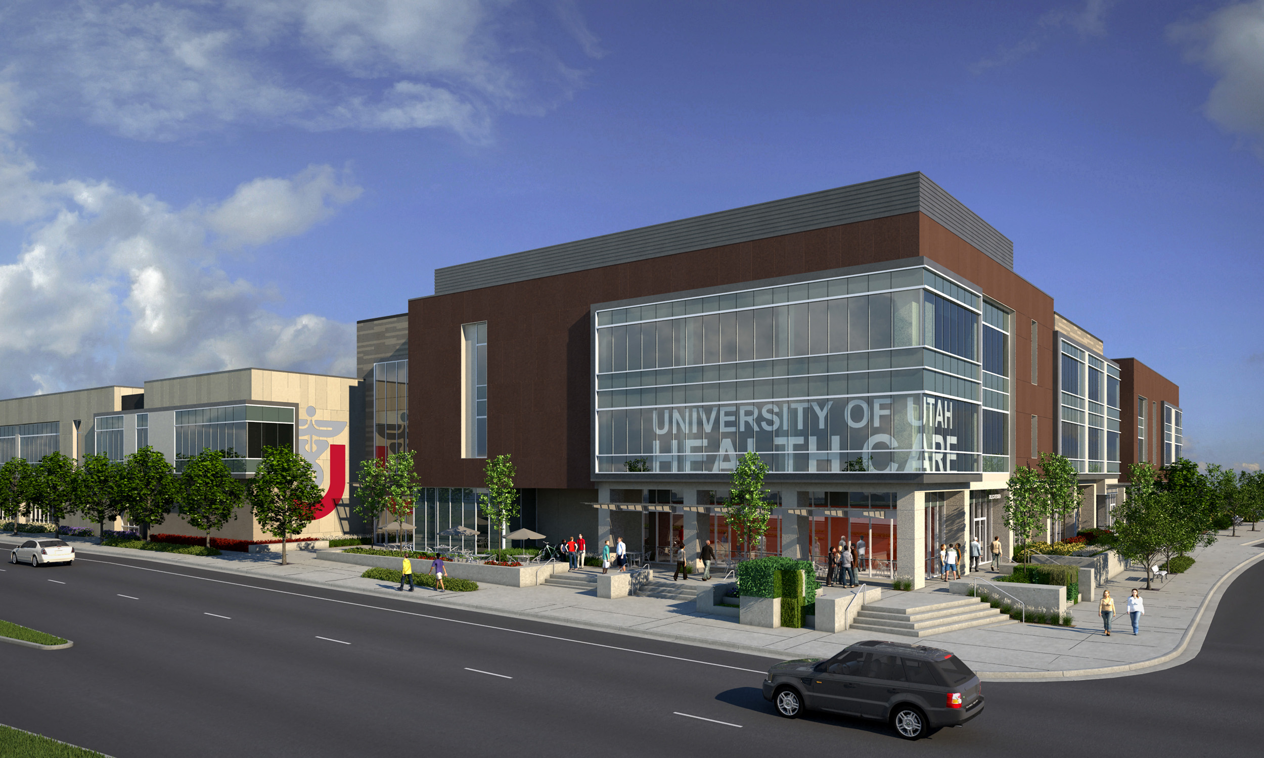 Artist's rendering of U of U Health Care Specialty Center in South Jordan.