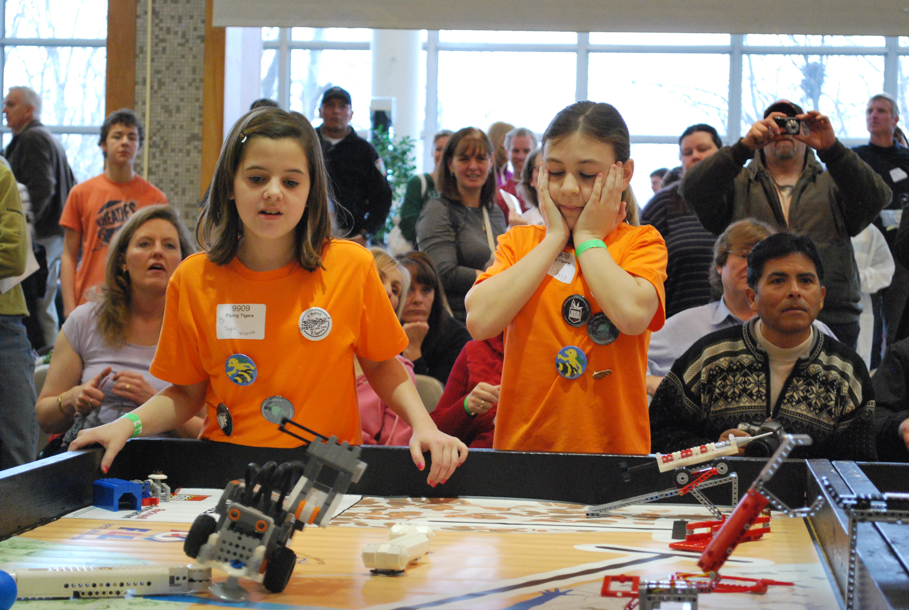 Middle school students compete at the U in the FIRST LEGO League Championship.