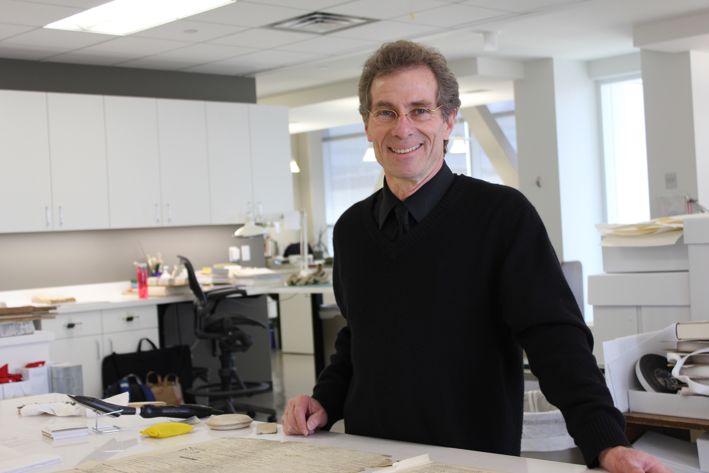 Randy Silverman, preservation librarian at the University of Utah Marriott Library.