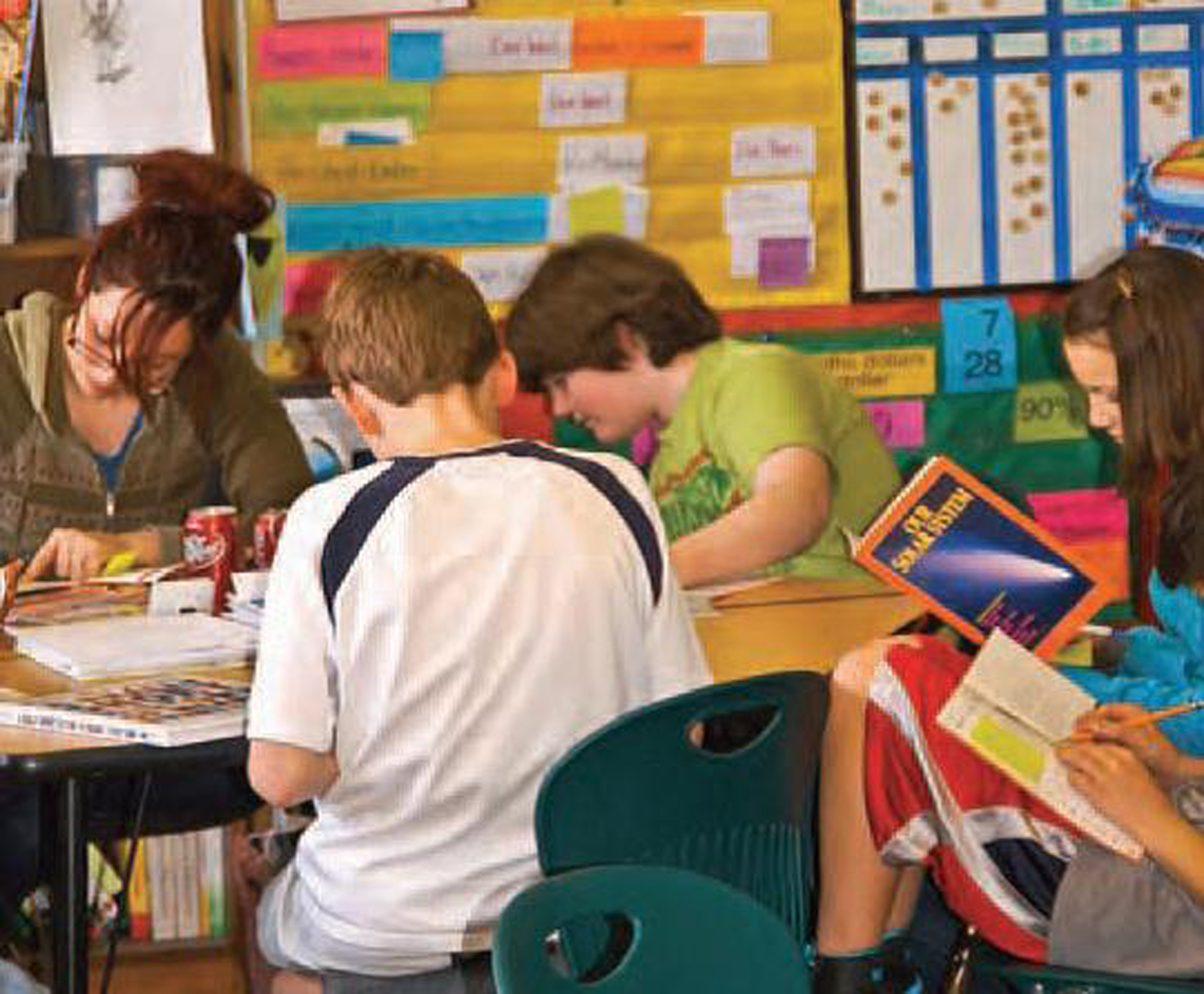 Sixth grade classroom, Salt Lake Center for Science Education.