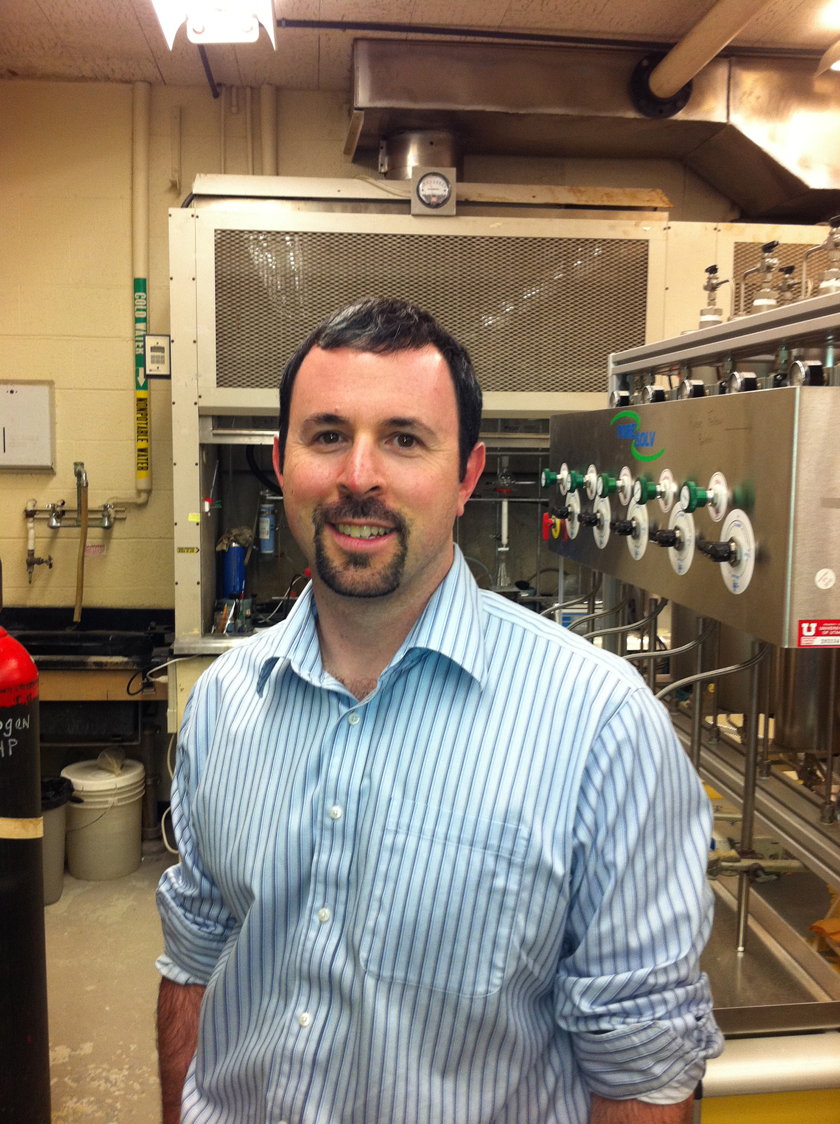 University of Utah chemistry Professor Matt Sigman (shown here) and graduate student Kaid Harper have published a study in the journal Science showing how they developed a new technique for designing and testing catalysts, which are chemicals used to speed chemical reactions crucial for energy production, chemical manufacturing and many other industrial processes.