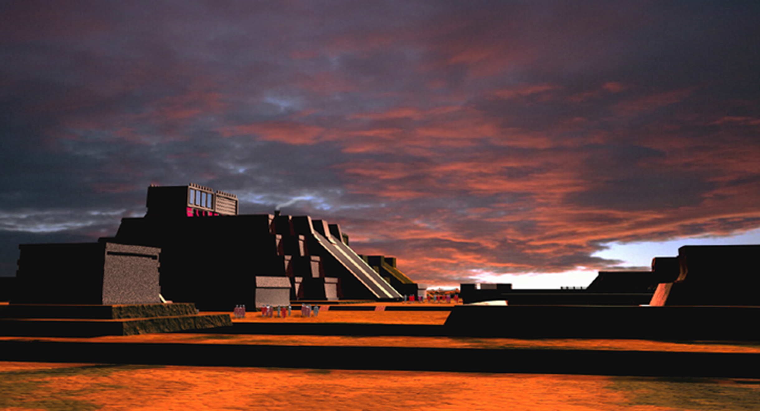 Digital reconstruction of the Templo Mayor