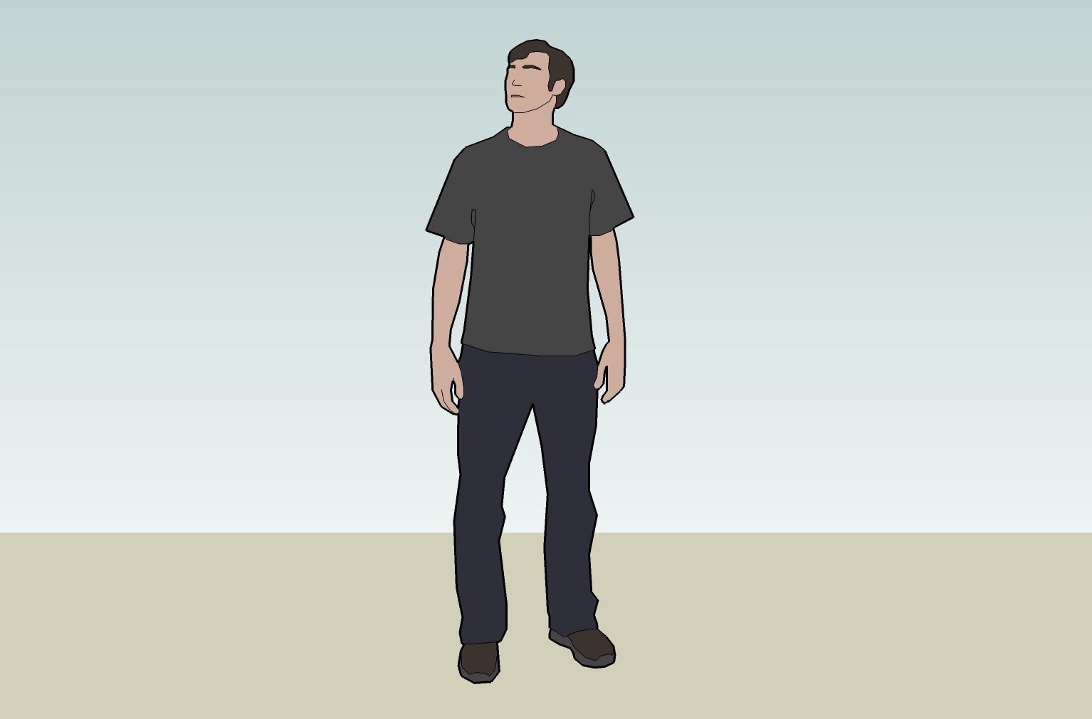 This image is one example of the ways in which SketchUp can be used to design people, places and spaces.  The University of Utah, Google and Universal Studios Creative will host a free workshop and tutorial on the SketchUp software for parents and teachers of children with autistic characteristics.