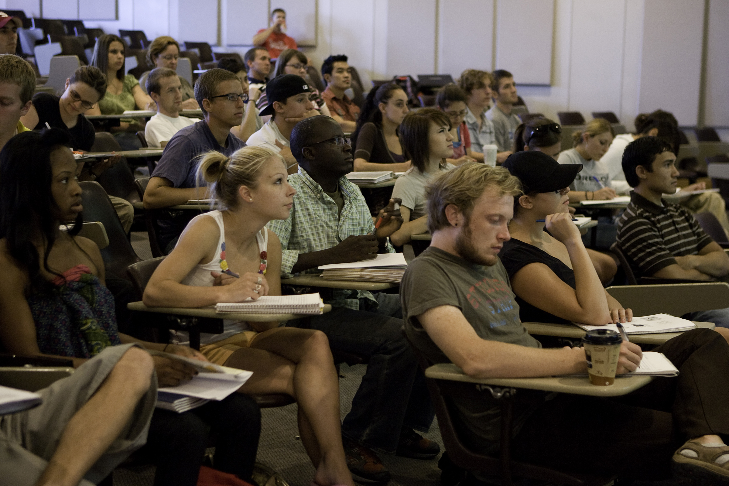 Classroom of University of Utah student.