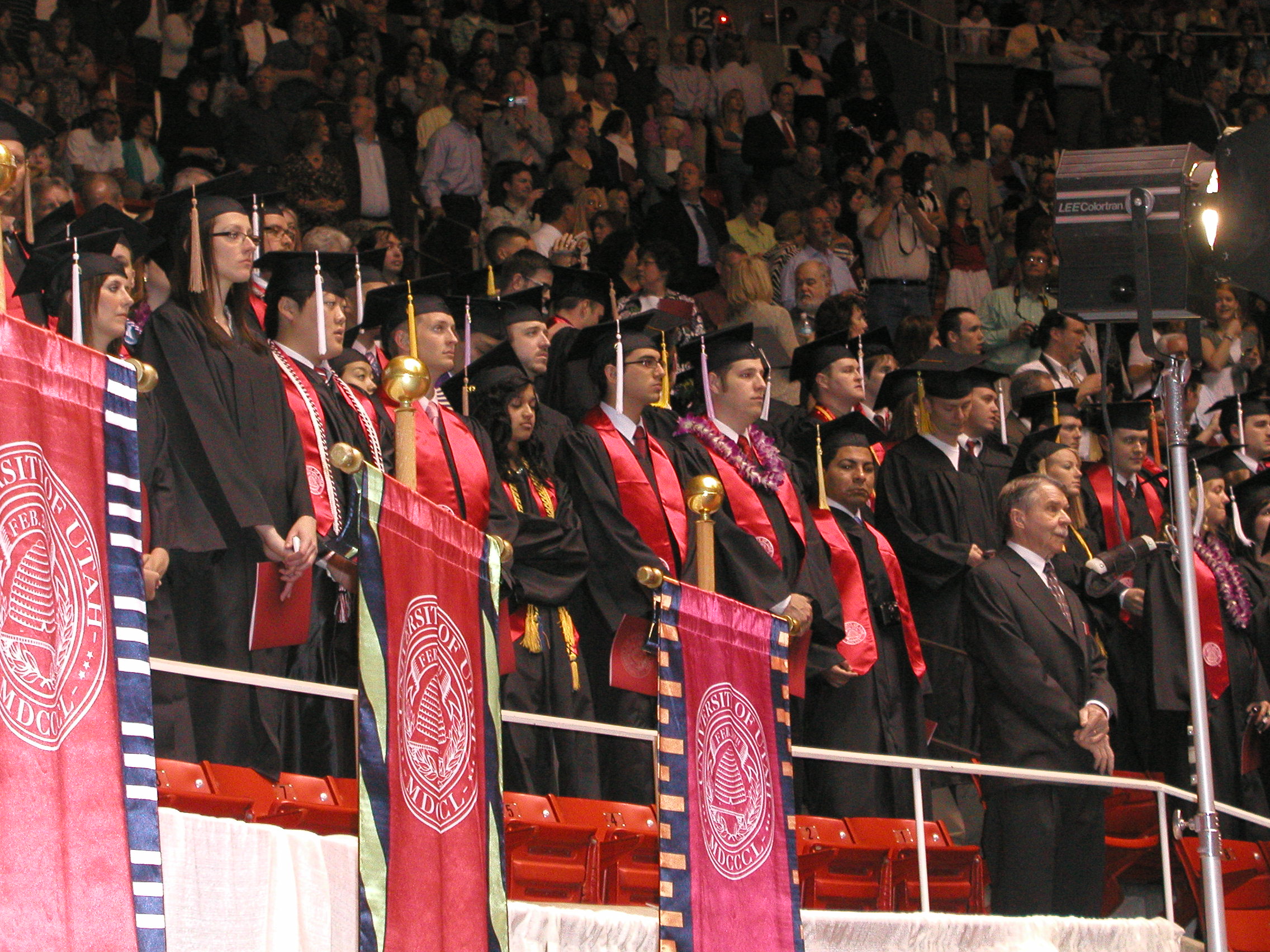 University of Utah students attend the 2009 Commencement ceremony.