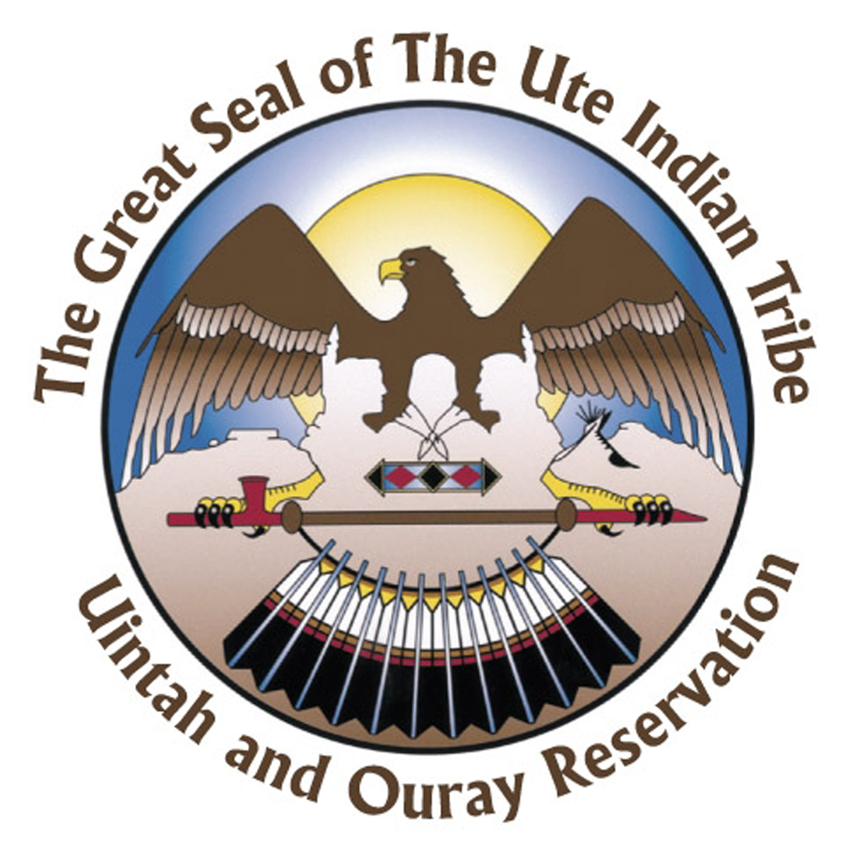 The Great Seal of The Ute Indian Tribe.