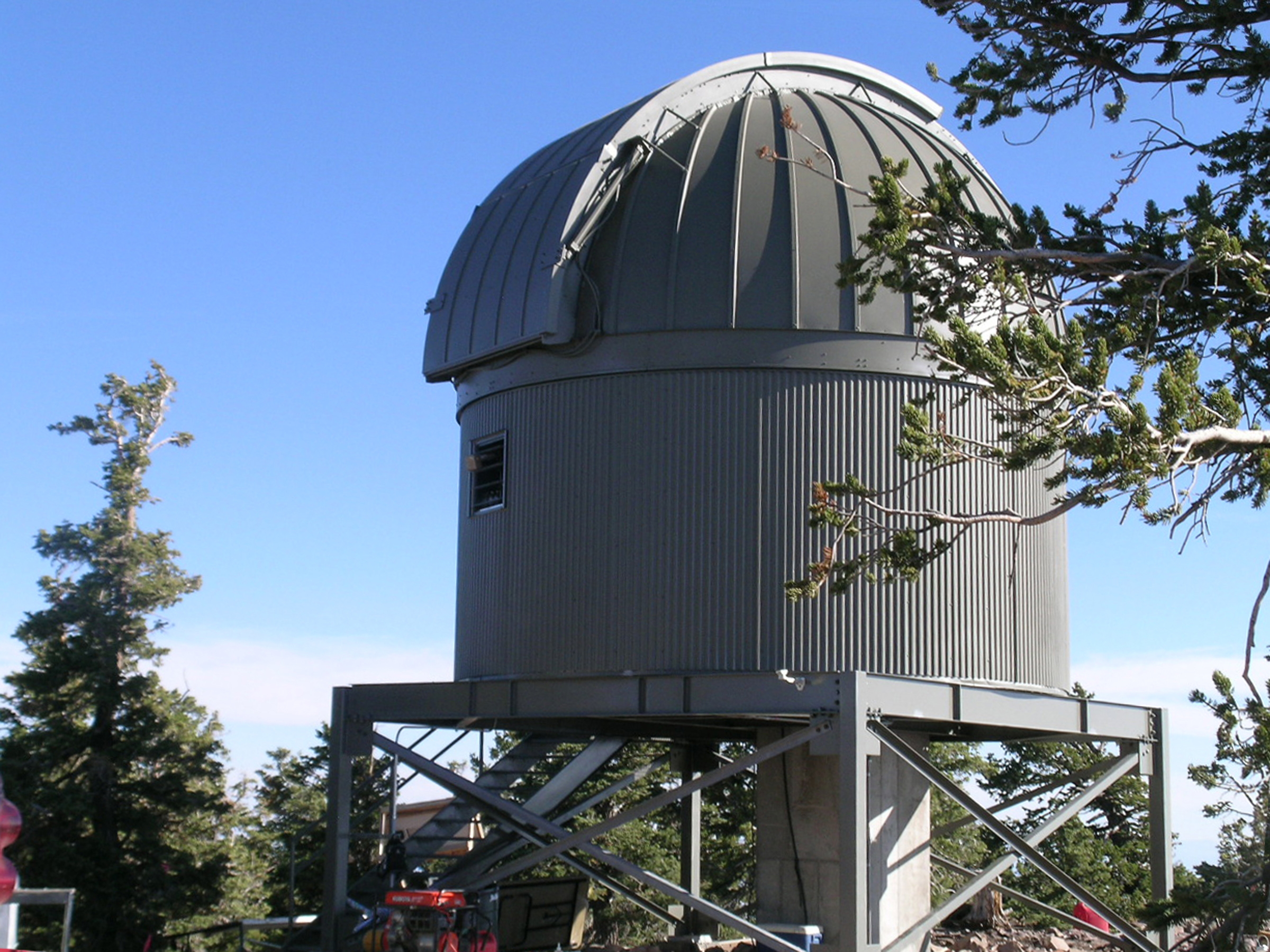 Located at an elevation of about 9,600 feet on Frisco Peak in southern Utah, the Willard L. Eccles Observatory's dome houses a 32-inch reflecting telescope. The University of Utah observatory recently made its first observations, known as "first light."